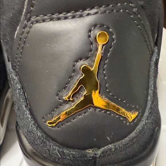 Jordan 4s Royalty Retro Sneakers in Black and Gold - Picture 8 of 11